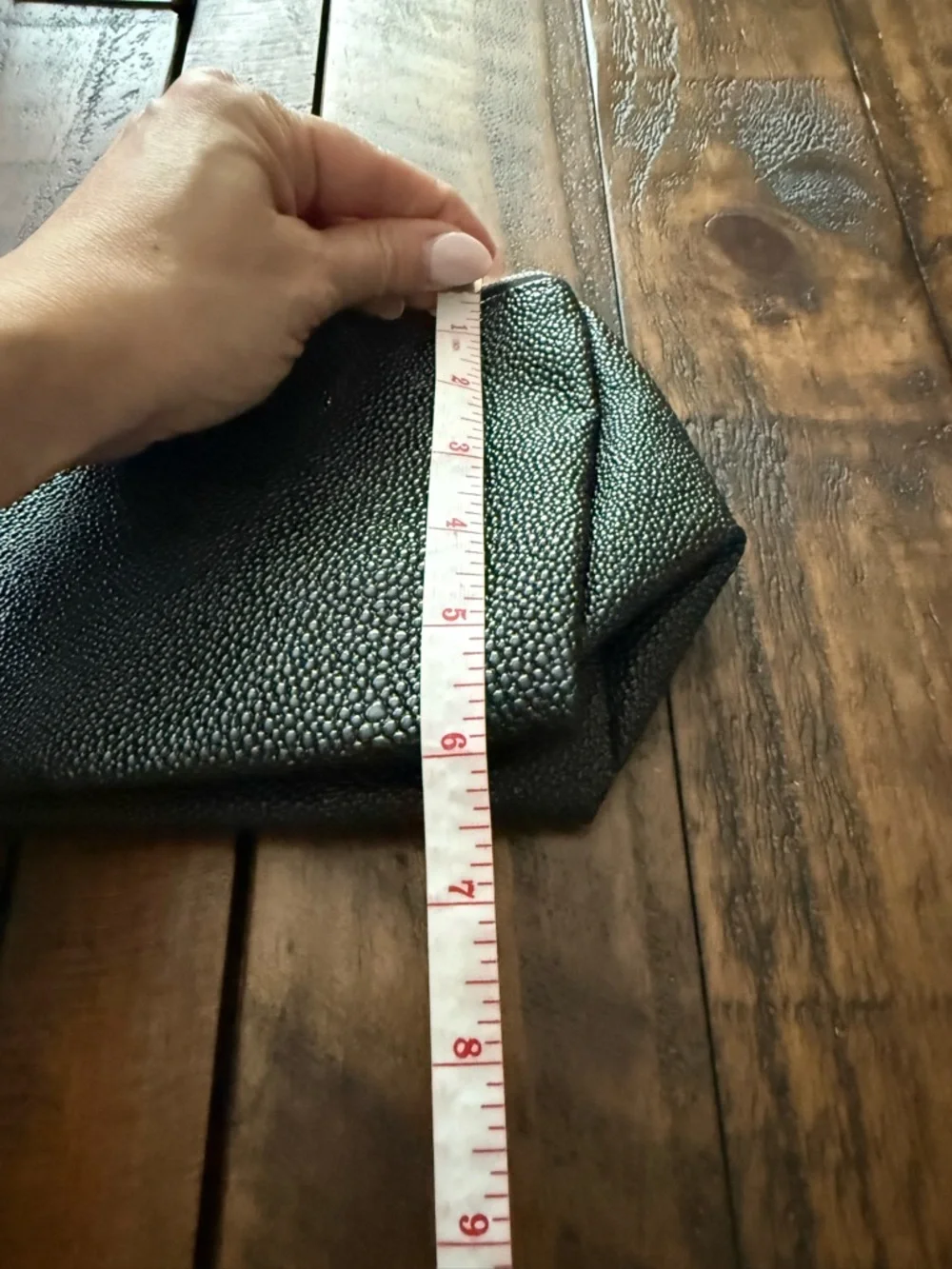 ReVive Textured Cosmetic Pouch Zippered Handle Travel